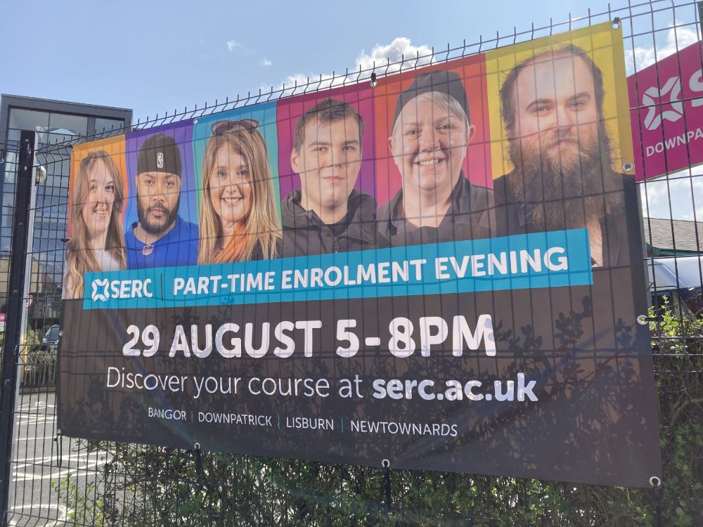 Banner promoting Part-time enrolment Evening